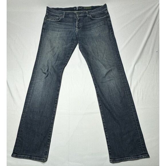 7 For All Mankind Other - 7 for All Mankind Mens Standard Fit Button Fly Straight Leg Jeans - Size 38x33.5